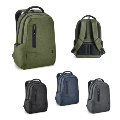 BOSTON. 17 Waterproof 2 Tone Nylon laptop backpack